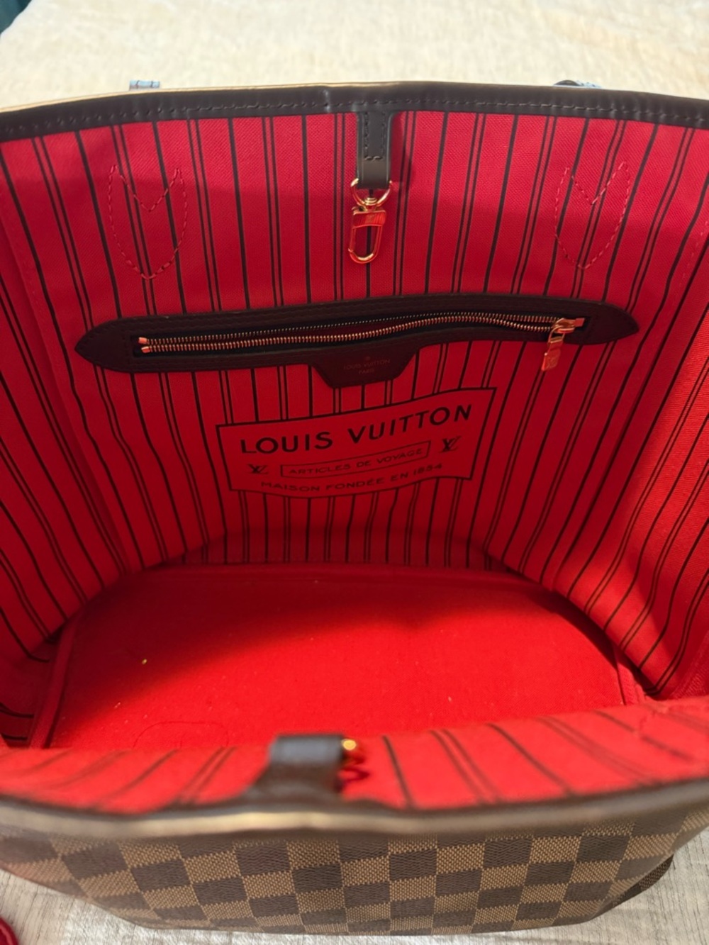 Luis Vuitton Neverfull MM with Pouch! - Picture 4 of 6